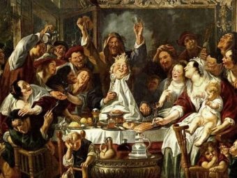 Якоб Йорданс. «Пир во время чумы». 1655